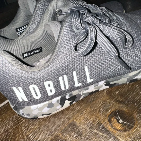 NOBULL Charcoal Sneakers with Camo Sole - Picture 1 of 6